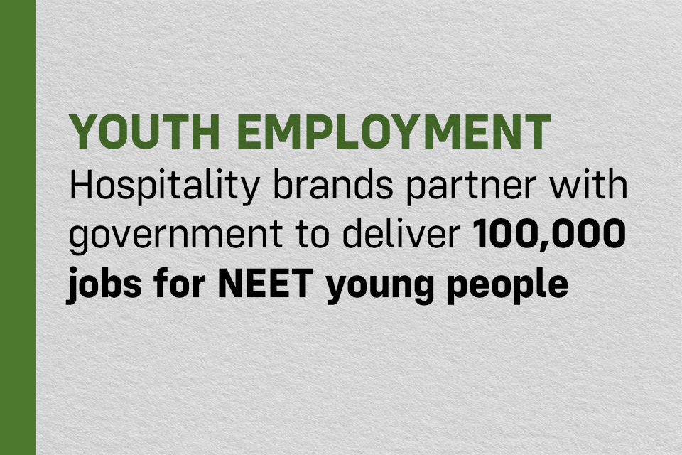 GOV.UK: sieci hospitality z rządem — 100 tys. miejsc pracy dla młodzieży NEET